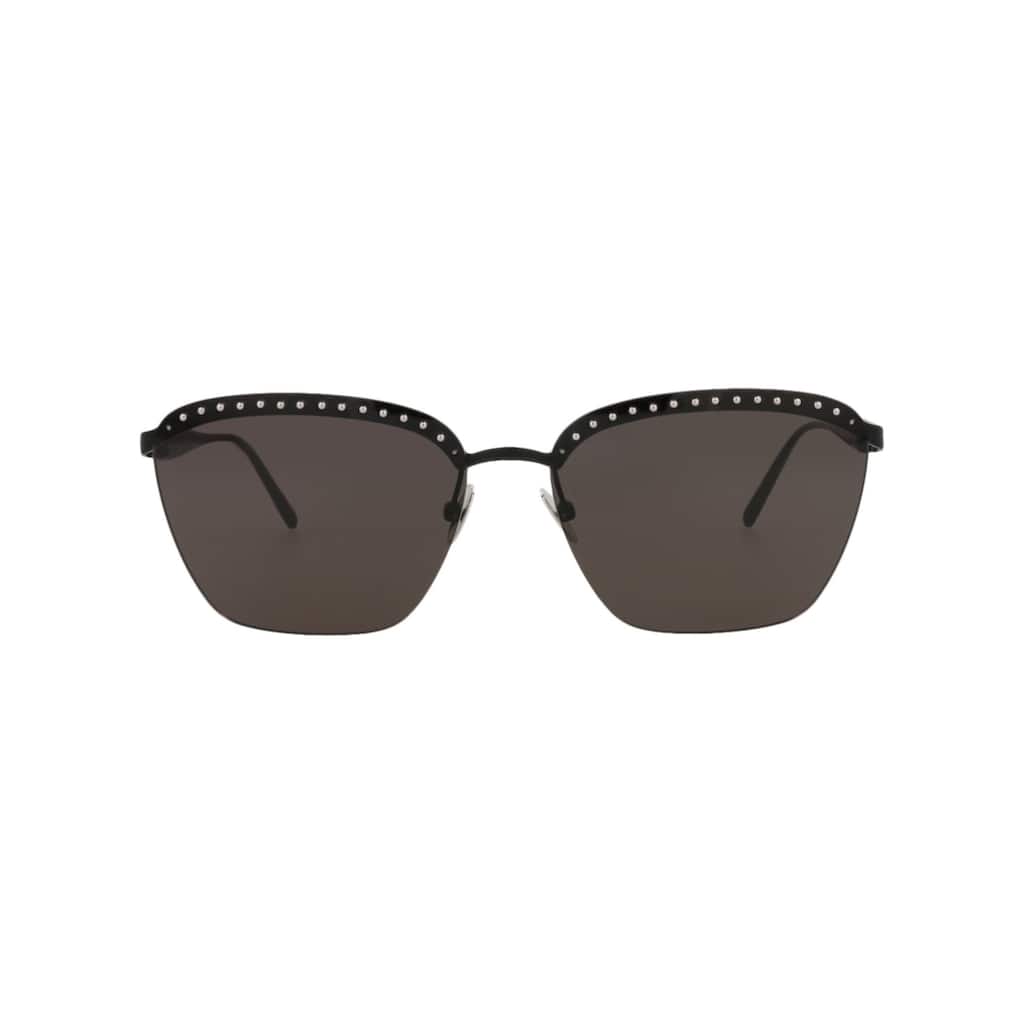 Alaia Square-Frame Metal Sunglasses - Black - One Size