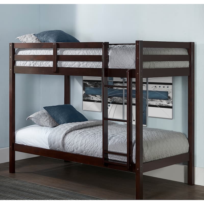 Hillsdale Caspian Wood Twin Over Twin Bunk Bed