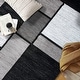preview thumbnail 5 of 135, World Rug Gallery Contemporary Modern Boxed Color Block Area Rug