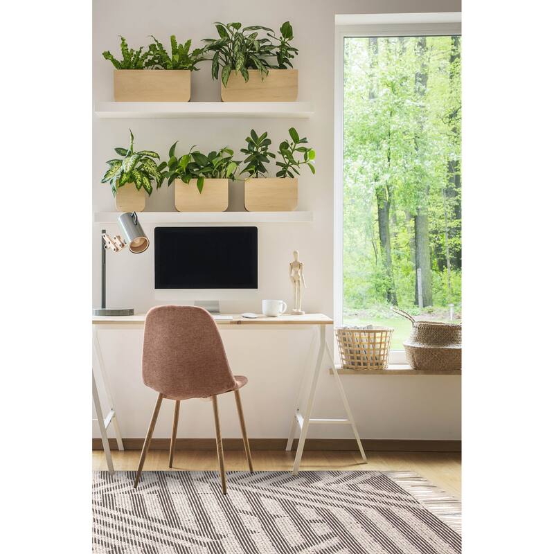 ECARPETGALLERY Braid weave Sienna Black Wool Rug - 5'0 x 7'4