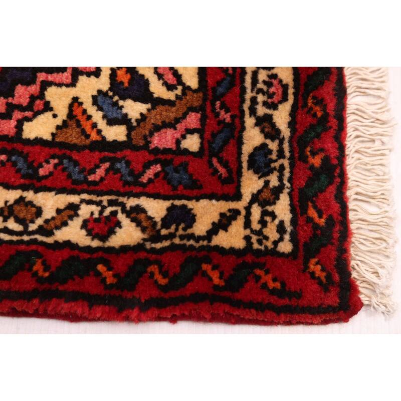 ECARPETGALLERY Hand-knotted Andelz Red Wool Rug - 2'6 x 9'10