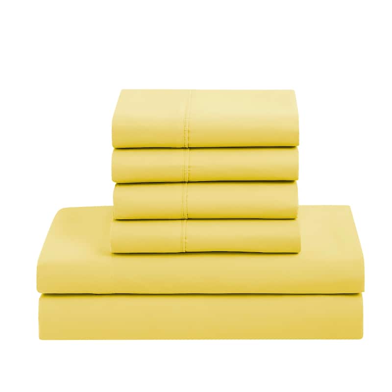 Sweet Home Collection Luxury Solid Bed-In-a-Bag with Sheet Set