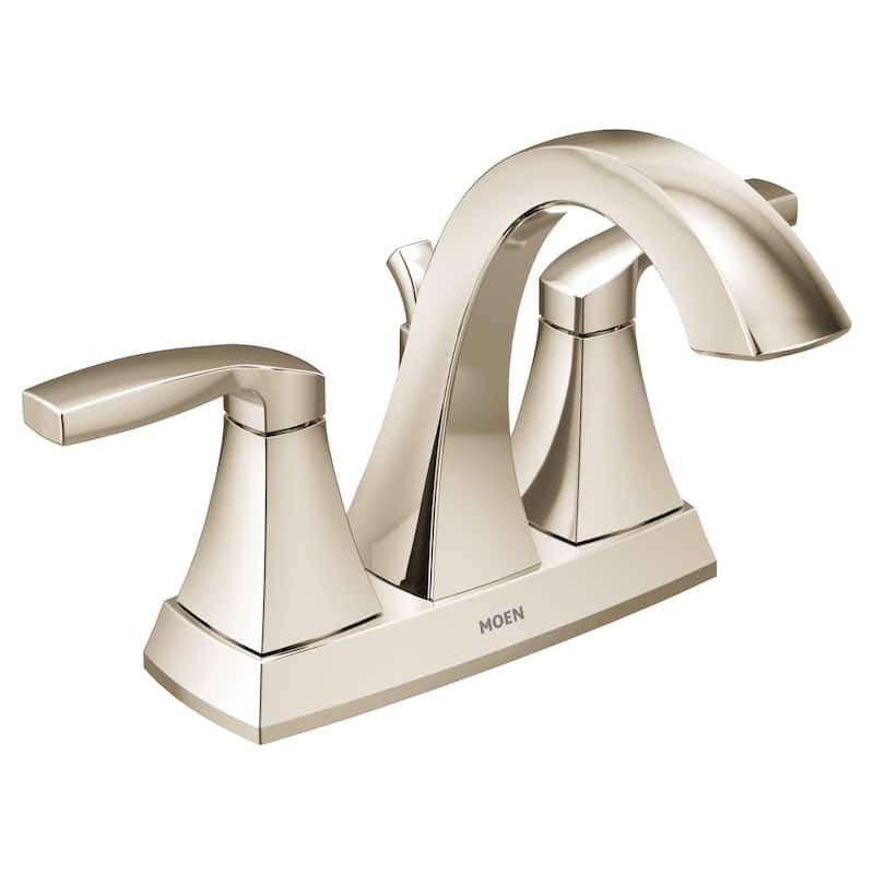 Moen Voss Double Handle Centerset Bathroom Faucet (Valve Included)