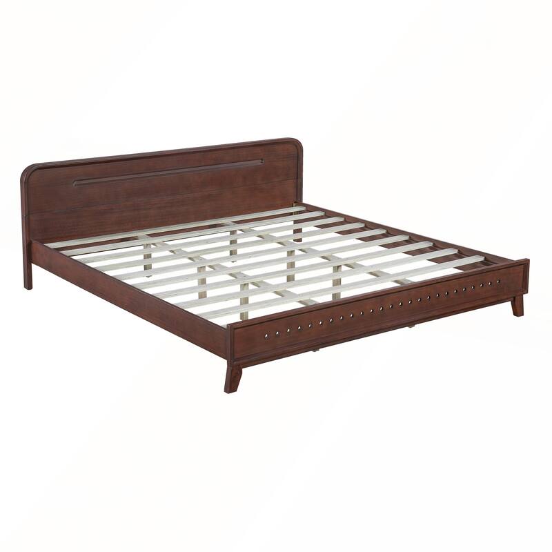 Pine Solid Wood Bed with Timeless Design Easy Assemble