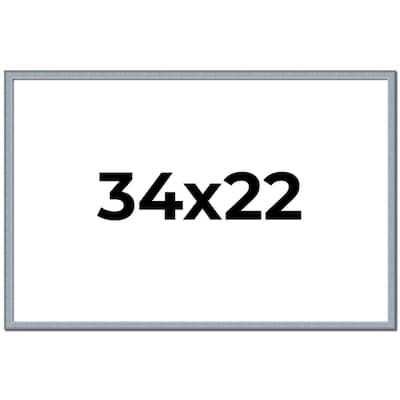 34x22 Frame Rustic Sky Blue Solid Wood Picture Frame | 0.75 Inch