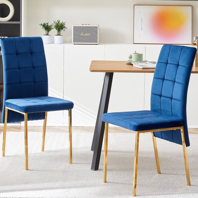 Howtai Upholstered Velvet Dining Chair High Back