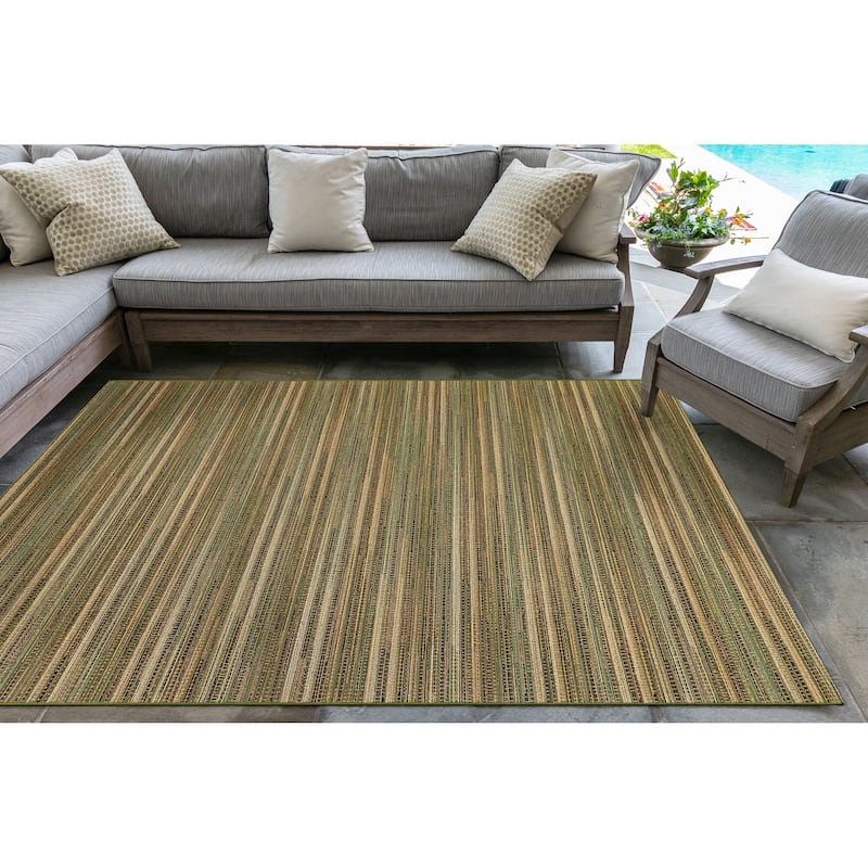 Liora Manne Marina Stripes Indoor/ Outdoor Area Rug