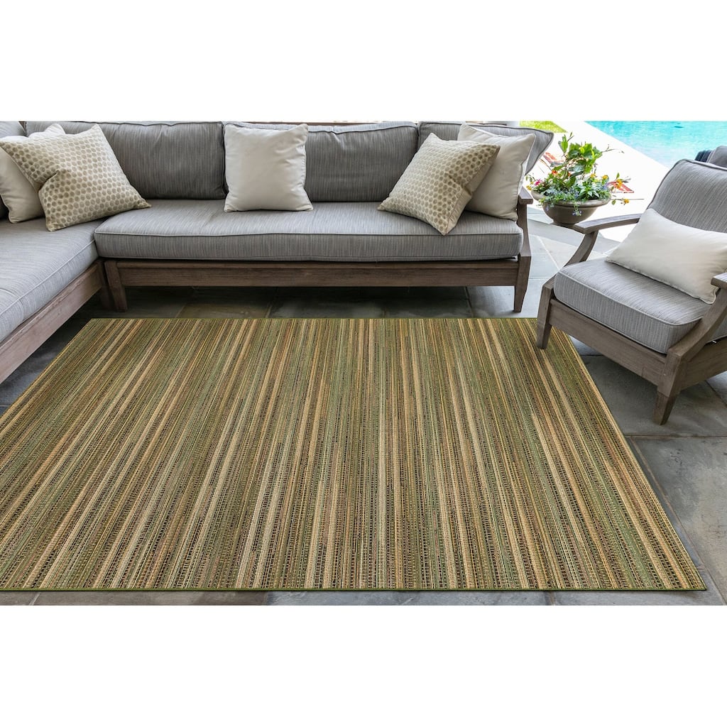Liora Manne Marina Stripes Indoor/ Outdoor Area Rug