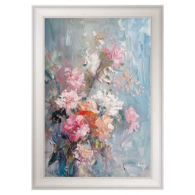 Masterpiece Art Gallery| Abstract Pink Bouquet by Petals Prints Design - Framed Canvas Art Print