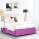 preview thumbnail 30 of 44, Nestl Pleated 14 inch Tailored Drop Bed Skirt - Soft Double Brushed Premium Microfiber Ruffle Bed Skirt California King - Radiant Orchid Purple