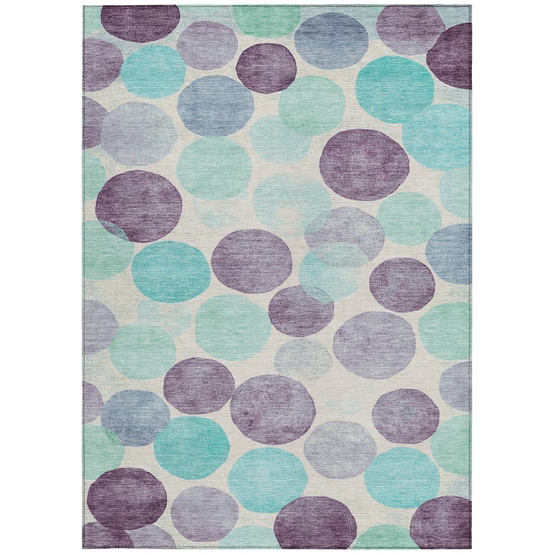 HomeRoots Geometric Transitional Rectangle Outdoor Rug