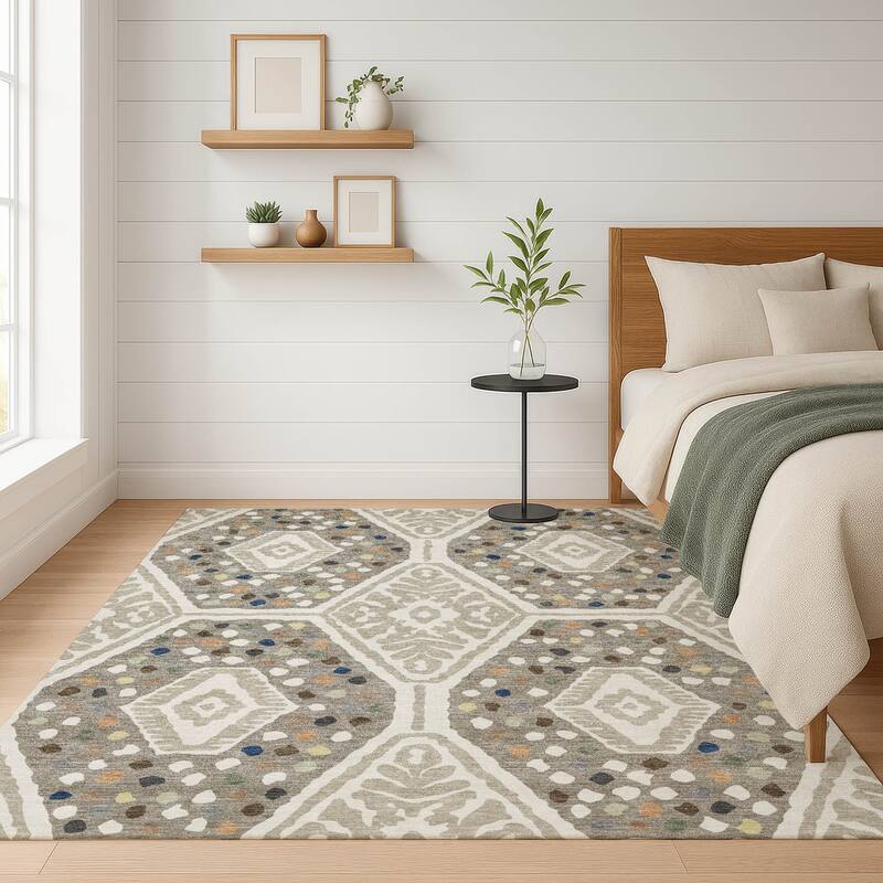 Machine Washable Indoor/ Outdoor Global Nipsey Chantille Rug