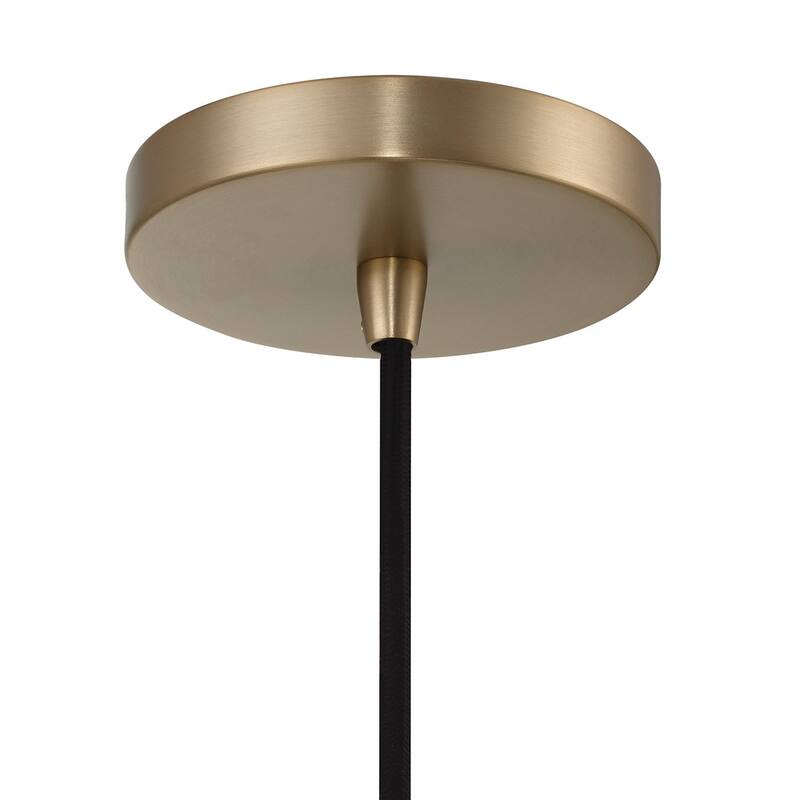 Atwood Glass and Metal Ceiling Light - 5.8"L x 5.8"W x 10.5"H