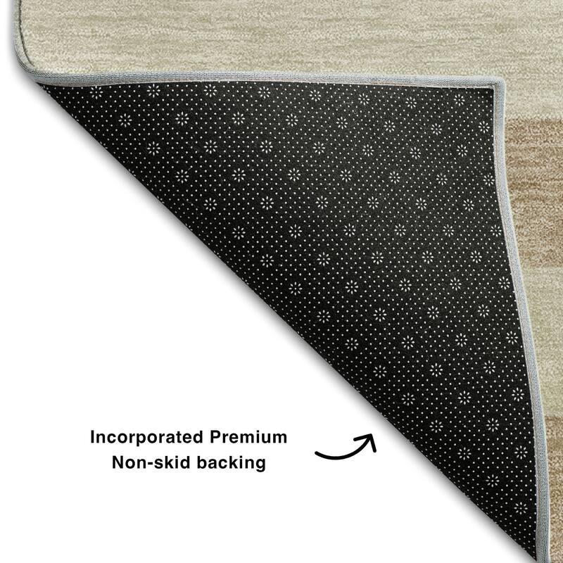 Premium Washable Super Soft Cabana Stripe Mayfield Rug