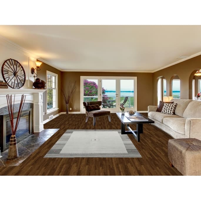 Gabbeh Indian Area Rug Hand-Knotted Wool Carpet - 5'5" x 7'7"