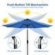 preview thumbnail 23 of 34, Sun-Ray 9' Round 8-Rib Aluminum Solar Umbrella, Base Not Included