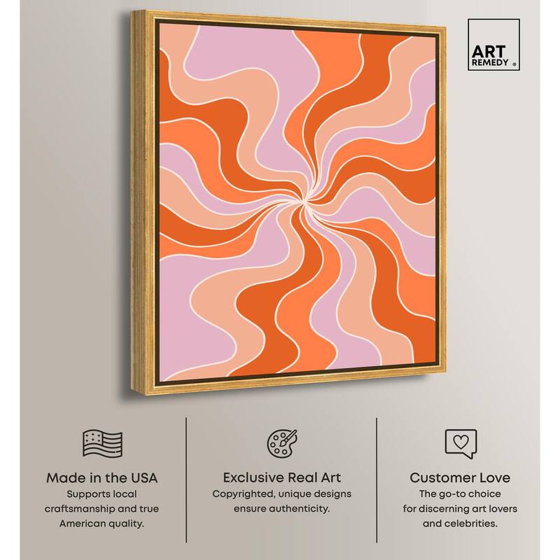 Carnaval Retro Curves II Canvas by Art Remedy