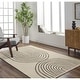 preview thumbnail 1 of 4, Banastre Handmade Arched Stripes Wool Area Rug Gray/Taupe/Brown - 2' x 3'