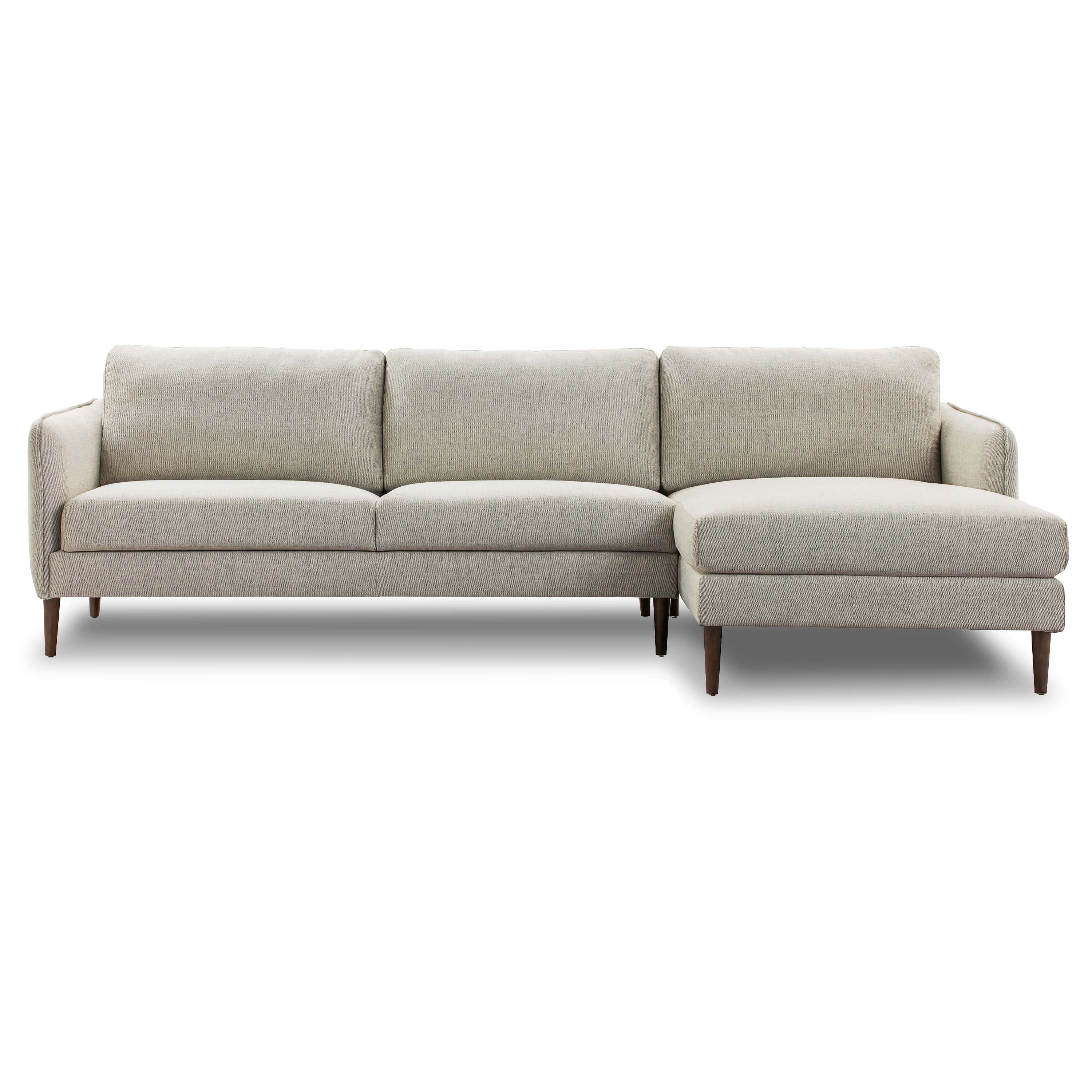 Carson Carrington Latta Sectional Sofa In Twill Stone Carson Carrington Latta Sectional Sofa