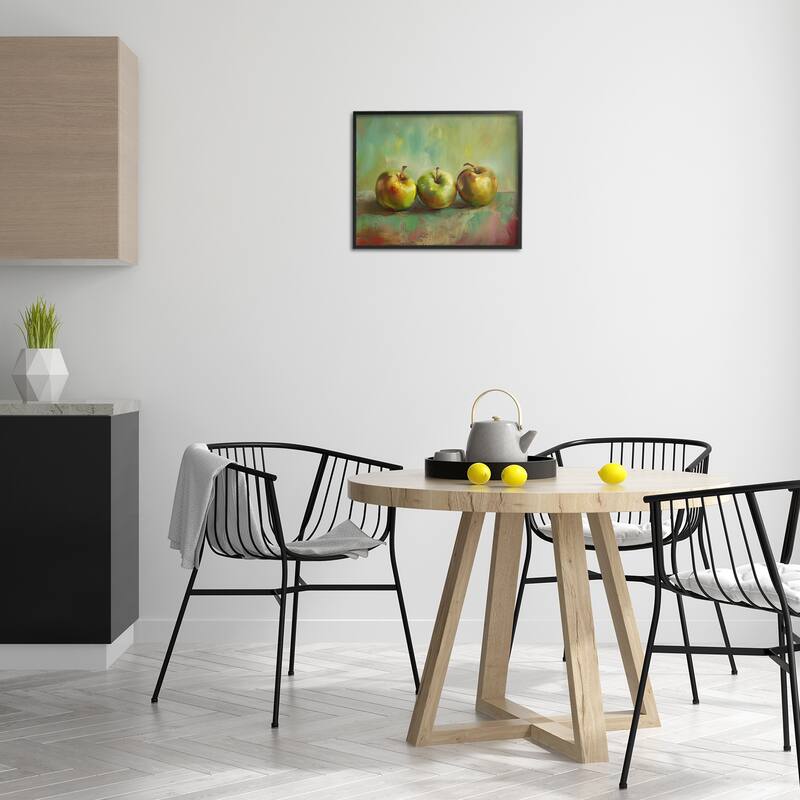 Stupell Traditional Apple Trio Still Life Framed Giclee Art Design By Arlington Prints