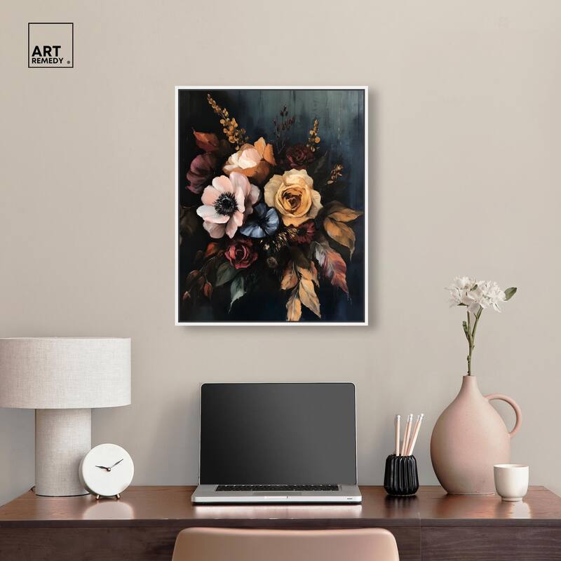 Dark Roses Beauty I Canvas by Art Remedy