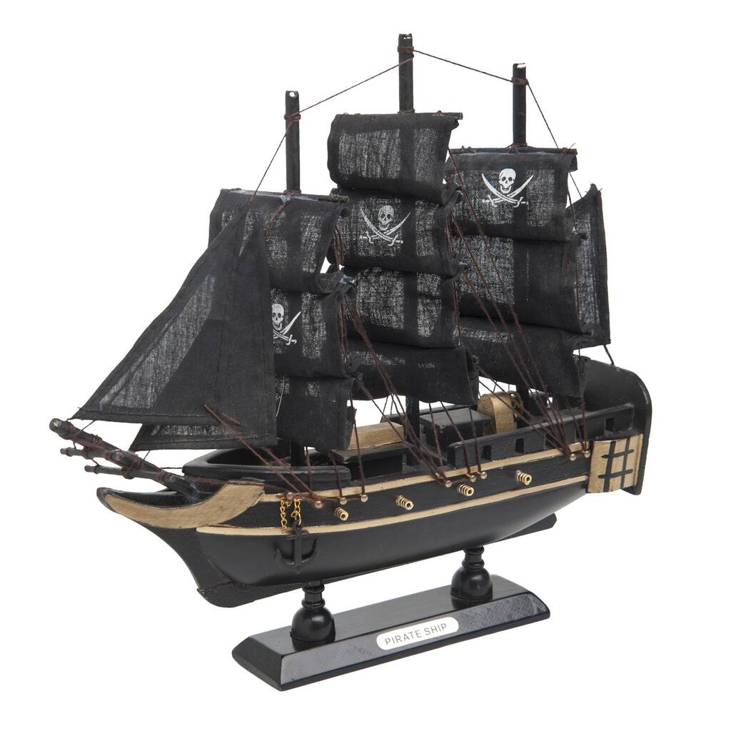 Small Black Pirate Ship