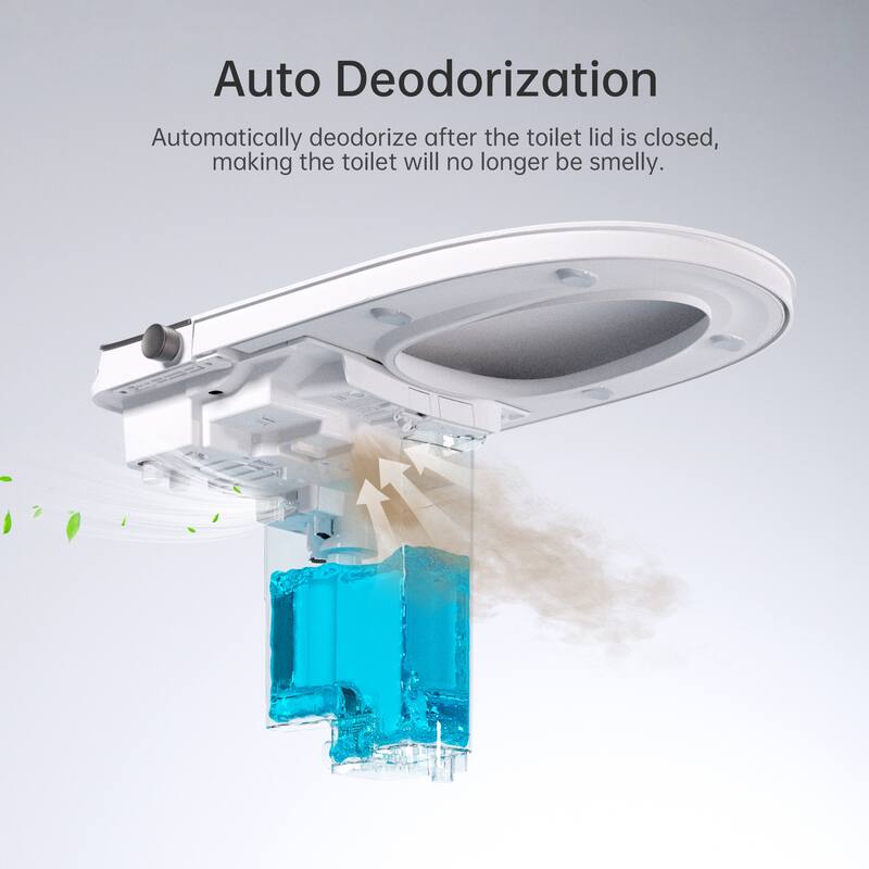 Smart Toilet with Built In Tank, One Piece Bidet Toilet - Warm Water, Heated Seat, Foam Shield, Auto Flush, Blackout Flush