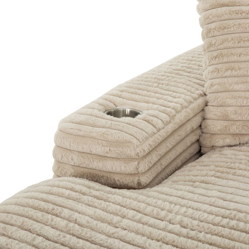 Cocoon Oversized Cuddler Chaise with Cupholder and USBs
