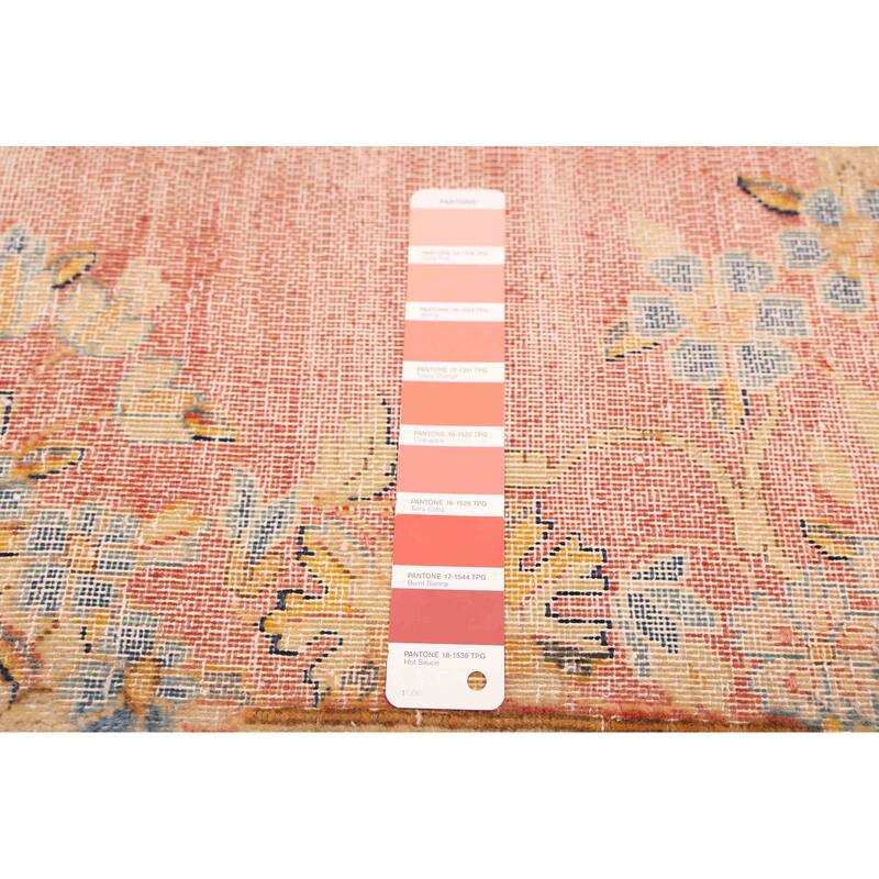 ECARPETGALLERY Hand-knotted Antalya Vintage Dark Copper Wool Rug - 9'8 x 12'9