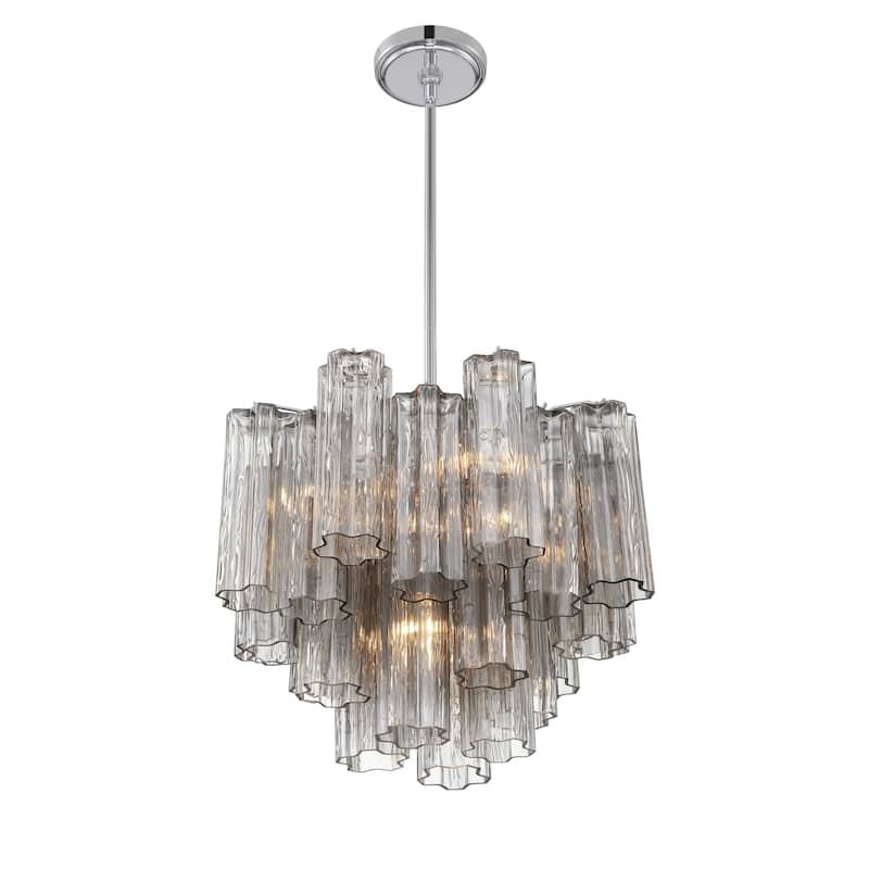 Crystorama Lighting Group ADD-300-SM Addis 4 Light 18" Wide Waterfall