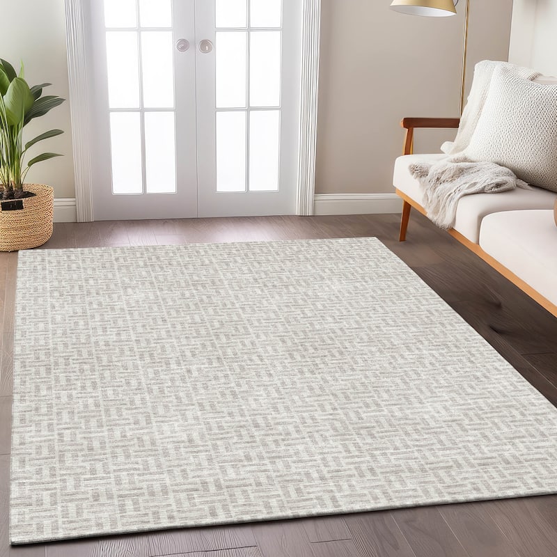 Machine Washable Indoor/ Outdoor Chantille Contemporary Casual Rug