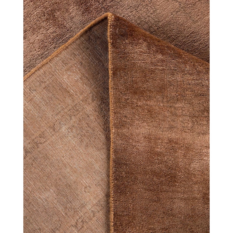 Overdyed, One-of-a-Kind Hand-Knotted Area Rug - Gold - 8' 0" x 10' 2"