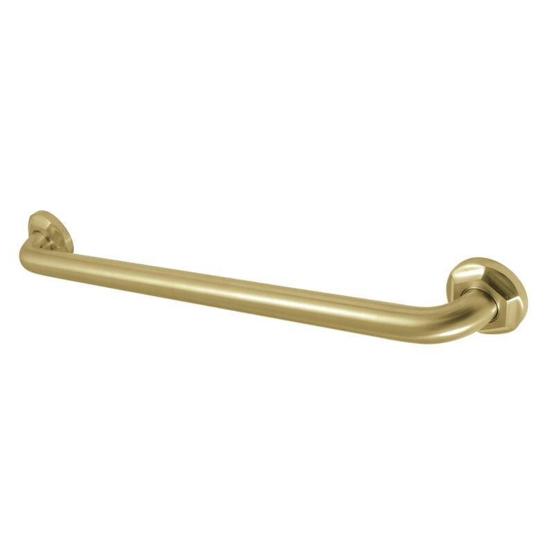 Kingston Brass Metropolitan 24-Inch x 1-1/4-Inch O.D Grab Bar - Brushed Brass