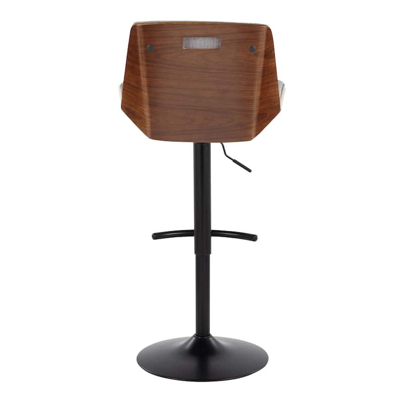 Carson Carrington Clemens Adjustable Bar Stool with Rounded T Footrest (Set of 2)