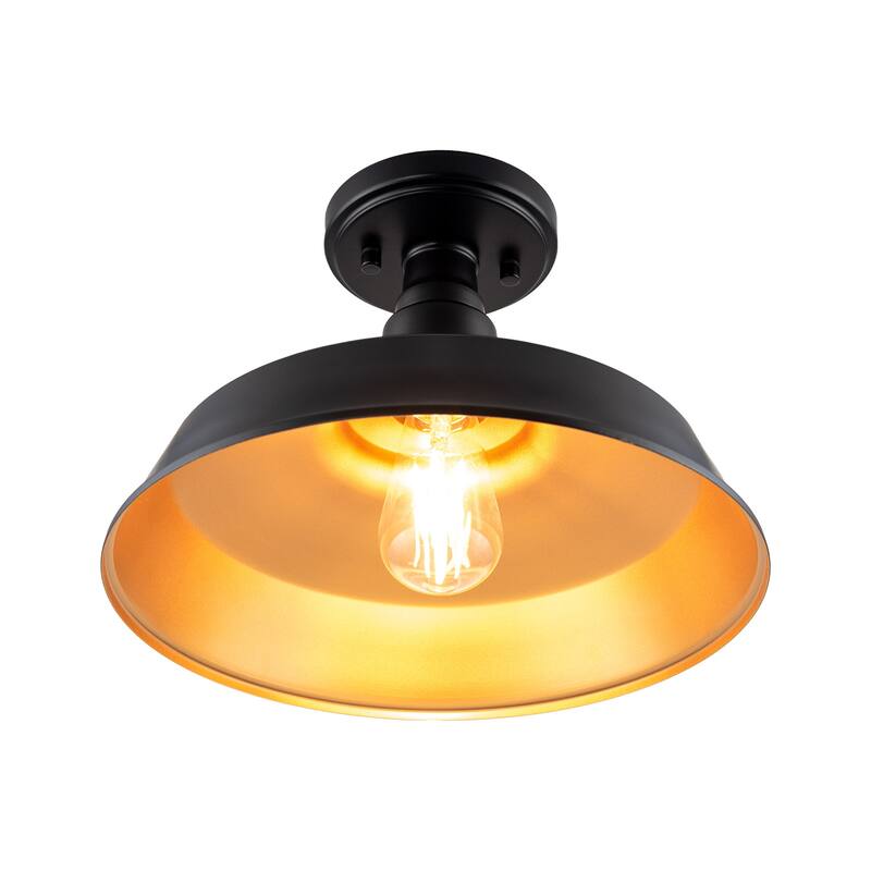 Chloe Transitional 1-light Dark Bronze Flush Mount(2 pack) - φ12"x8.28"