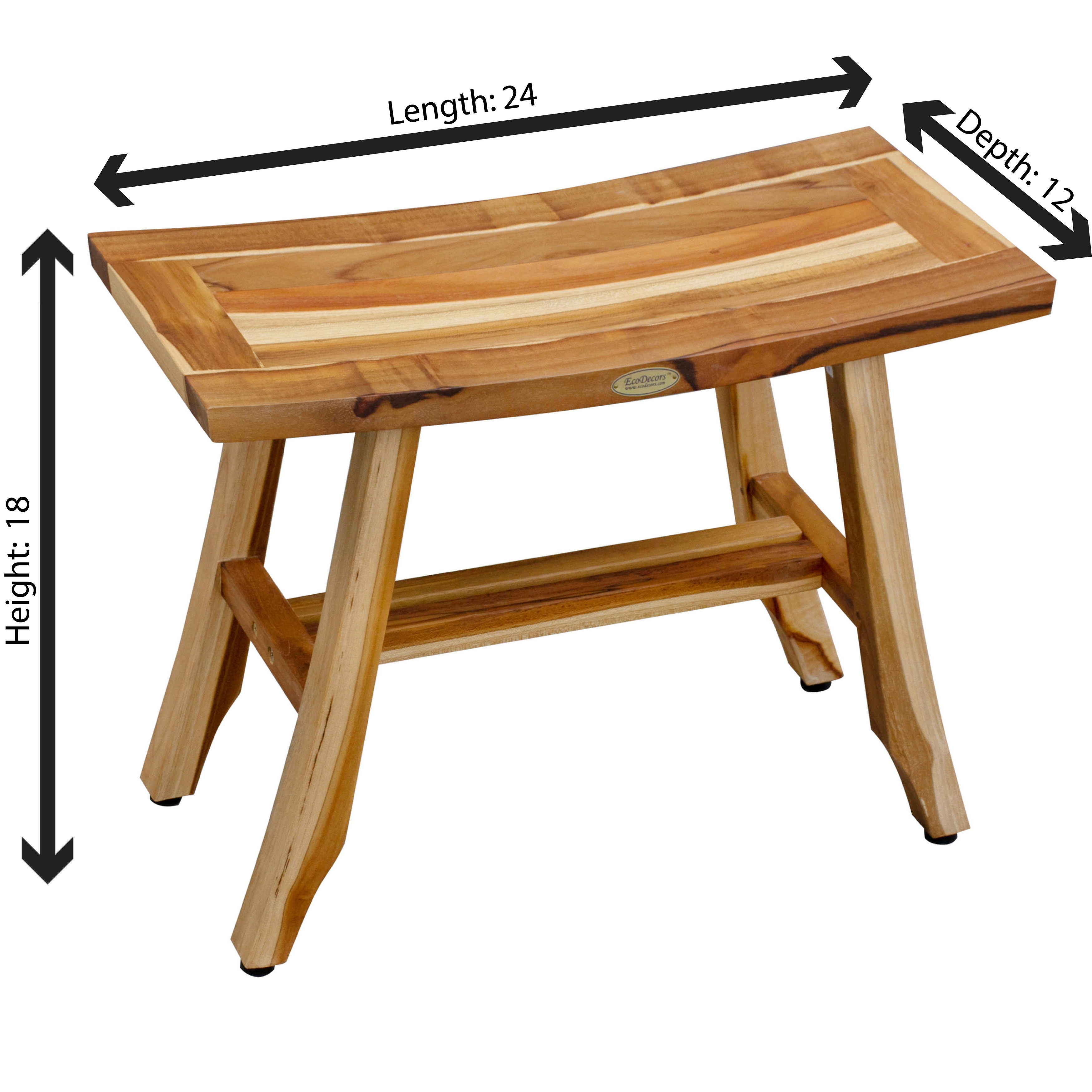 Redwood shower 2025 bench
