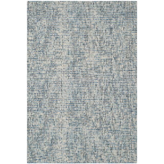 SAFAVIEH Handmade Abstract Lottie Modern Wool Rug - 2' x 3' - Blue/Charcoal