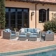 preview thumbnail 11 of 21, Corvus Martinka 9-piece Cushioned Wicker Patio Chat Set