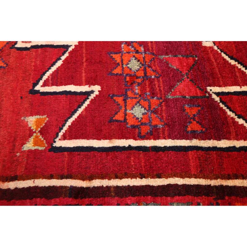 ECARPETGALLERY Hand-knotted Melis Vintage Red Wool Rug - 5'1 x 6'9