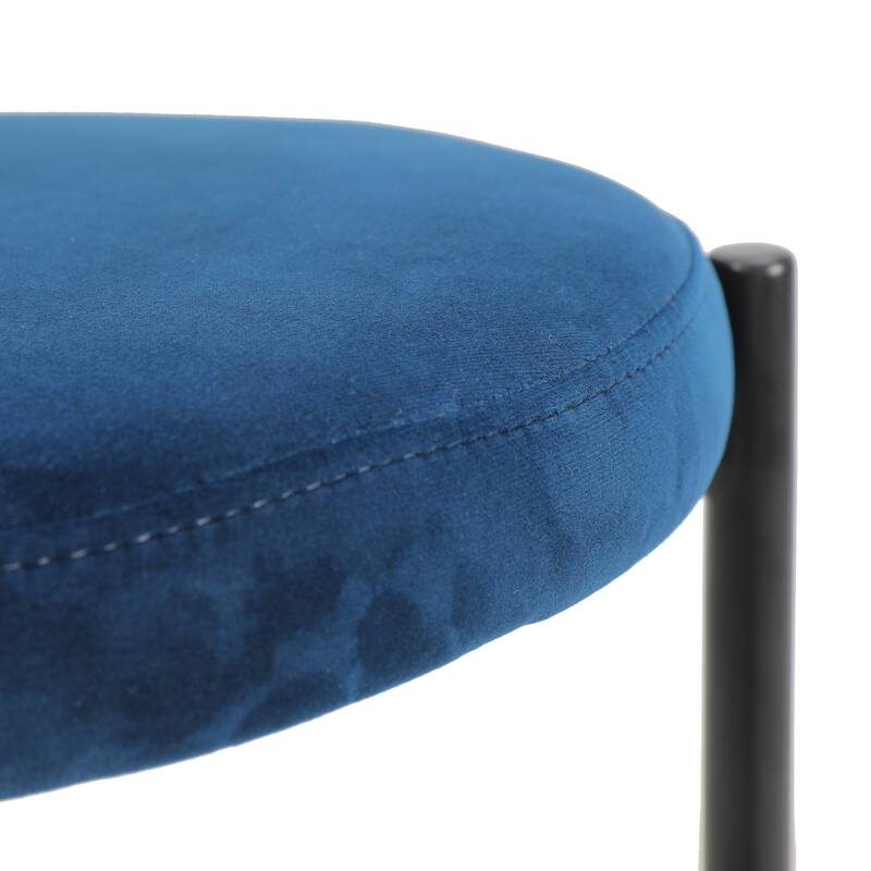 LeisureMod Euston Modern Wicker Bar Stool with Powder Coated Steel Frame - 42"