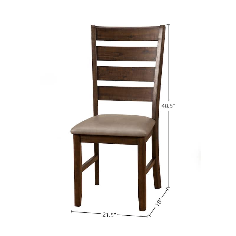 Emery Set of 2 Side Chairs, Walnut