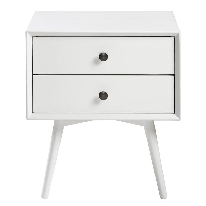 Middlebrook Mid-Century Modern Solid Wood 2-Drawer Nightstand