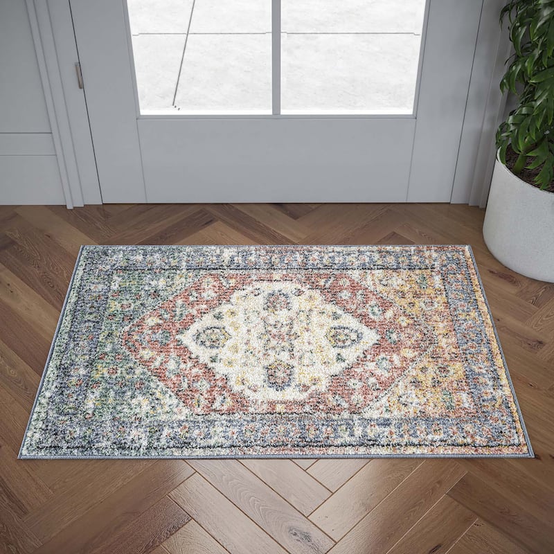 Addalyn French Country Medallion Area Rug
