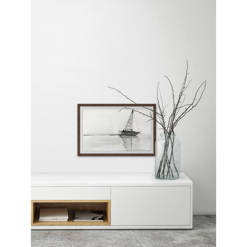 Sail with Me Framed Wall Art, Elegant Home Touch - Sophisticated Artwork for Refined Décor