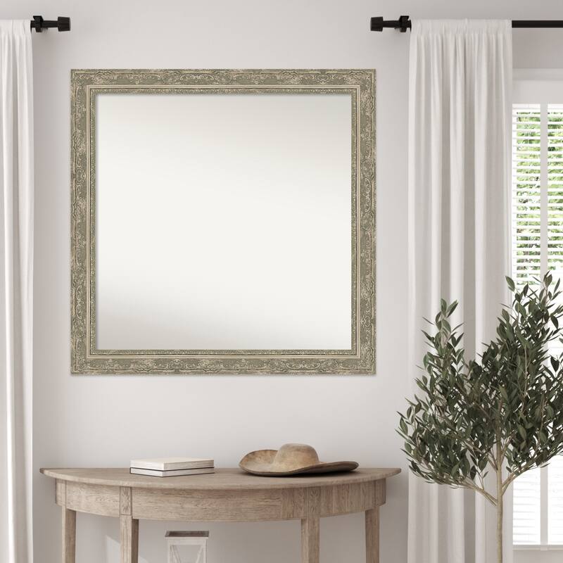 Filigree Non-Beveled Framed Wall Mirror
