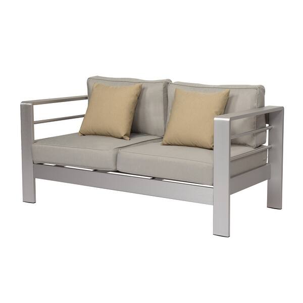 Kinbor 4 Piece Patio Furniture Set Outdoor Conversation Set W Cushions Aluminum Sofa Couch Chat Set For Indoor Outdoor Overstock 31984640