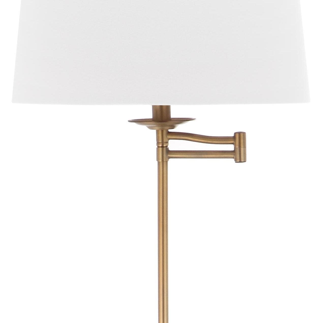SAFAVIEH Lighting 64-inch Nadia Adjustable Gold Floor Lamp