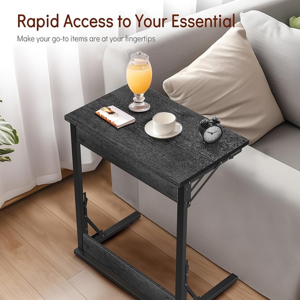 24 Folding C Shaped End Table Small Sofa Side Laptop Desk On Sale Bed Bath Beyond 40131165
