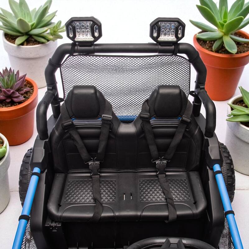 24V Two-Seater Kids Ride-On UTV with Remote Control, 400W Power, Four-Wheel Suspension, LED Lights, Bluetooth, and MP3