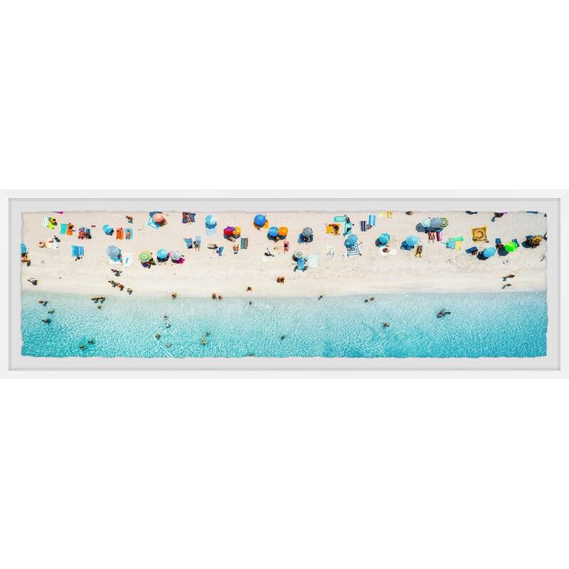 'Summer Beach Day' Framed Painting Print